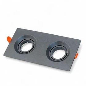 قاب ﻫﺎﻟﻮژن دو ﻗﻠﻮ مستطیل, ابعاد 24*12 برند آیدین